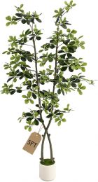 Huhemy 5ft Fake Olive Tree Artificial Indoor 5ft