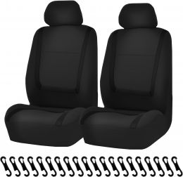 VKQTS 4PCS Car Seat Covers Front Seats Kit with, Bundle of 2