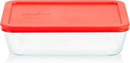Pyrex Simply Store 6 Cup Glass Food Storage Container Glass, Bundle of 2