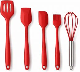 Generic 5-Piece Silicone Kitchen Utensil Set Silicone 5-Piece, Bundle of 3