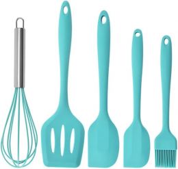 Generic 5 Piece Heat Resistant Silicone Kitchen Cooking Utensil Set Tools Nonstick Silicone 5 Piece, Bundle of 4