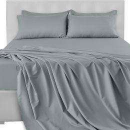 LDC LUX DECOR COLLECTION LUX Décor King Sheet Set Microfiber 6 Piece, Bundle of 2