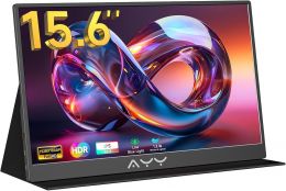 AYY 15.6 Inch Portable Monitor 1080P Portable 15.6 Inch