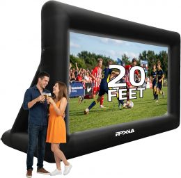 PPXIA 20ft Inflatable Projector Screen Outdoor Movie Screen 20ft