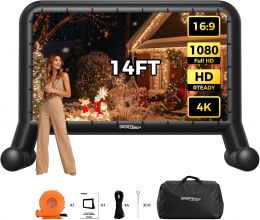 SPORTSWIN 14 FT Inflatable Outdoor Movie Screen 14 FT