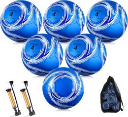 Realspring 6 Pcs Soccer Balls Bulk