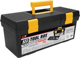 Performance Tool W54017 18-Inch Plastic Box with Handle Plastic