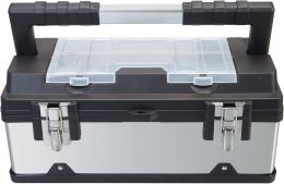 TCE 18-Inch Tool Box Stainless Steel Plastic Portable