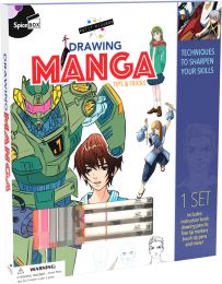 SpiceBox Learn How to Draw Anime Manga Cartoon Drawing Book Kit for