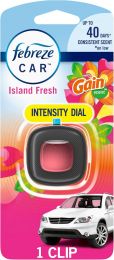 Febreze Car Odor-Fighting Air Freshener Vent Clip with Gain 1 count, Bundle of 4