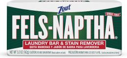 ZOUT Fels Naptha Dial Laundry Soap Bar 5.0 oz, Bundle of 4