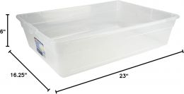 Sterilite 28 Qt Underbed Storage Box Plastic 1-Pack