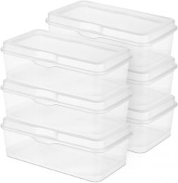 Sterilite 6-Pack Rectangular Large FlipTop Plastic 6-Pack