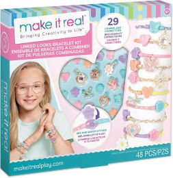 Make It Real Linked Looks - 48pc DIY Bracelet Kit 48pc, Bundle of 2