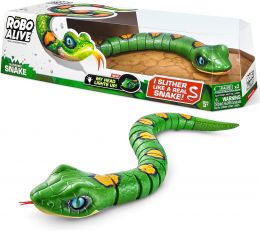 Robo Alive Slithering Snake Series 3 Green by ZURU Battery-Powered Robotic Light Up, Bundle of 2