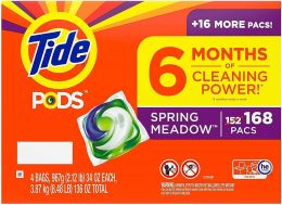 Tide Pods Liquid Laundry Detergent Pacs Pack of 4, 42 Count