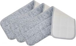 True & Tidy 15.5in x 5in Microfiber Mop Pad Microfiber 3pc, 15.5in, 5in, Bundle of 2
