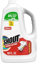 Shout Triple-Acting Laundry Stain Remover for Everyday Stains Liquid, Bundle of 5