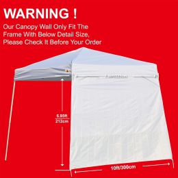 ABCCANOPY Canopy Side Wall for 10'x 10' Slant Leg 1 Pack, Bundle of 2