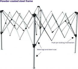 Impact Canopy 10x10 Slant Leg Pop up Canopy Tent Stars 10x10