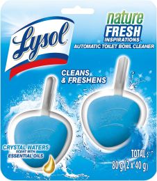 Lysol Automatic In-The-Bowl Toilet Cleaner Pack of 1, 2 Count, Bundle of 6