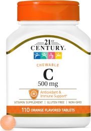 21st Century Vitamin C 500mg Chewable 110ct, Bundle of 3