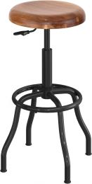 Seville Classics Modern Ergonomic Pneumatic Height Adjustable 360-Degree Swivel Wood