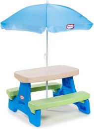 Little Tikes Easy Store Jr. Picnic Table with Umbrella