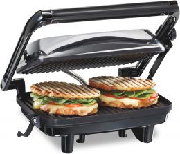 Hamilton Beach Panini Press Sandwich Maker & Electric Indoor Grill Nonstick Electric