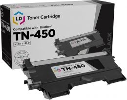 LD Products Compatible Toner Replacement for Brother TN450 (Black), Bundle of 2