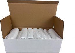 GENERALCARE 10 Gallon 500 Count Kitchen White Large Trash Bags Plastic 500 Count, 10 Gallon