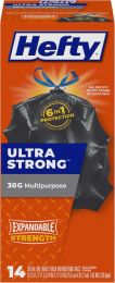 Hefty Strong Large Trash Bags 14 Count, 30 Gallon, Bundle of 3