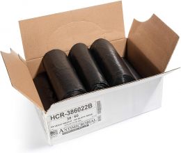 Aluf Plastics 60 Gal Black Trash Bags Plastic 60 Gal