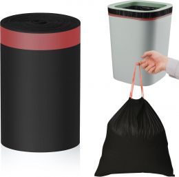 MakMeFre 33gal Drawstring Tall Trash Bags 30ct Heavy Duty 30ct, 33gal, 80x100cm, Bundle of 3