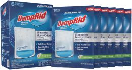 DampRid Fresh Scent Single-Use Pouch Moisture Absorber 6-Pack, Bundle of 2