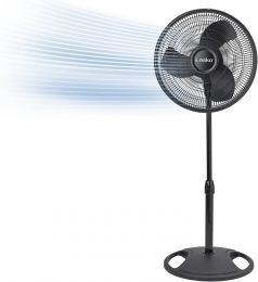 Lasko 2521 16 Inch 3-Speed Quiet Adjustable Tilting Wide-Area Oscillating Standing Pedestal Fan for 16 Inch