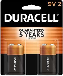 DURACELL Coppertop 9V Battery 2 Count, Bundle of 3