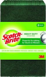 Scotch-Brite Heavy Duty Scouring Pad Heavy Duty 8 Pack, Bundle of 3