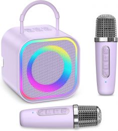 LOFICOPER Mini Karaoke Machine Wireless, Bundle of 2
