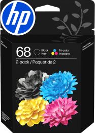 HP 68 Black/Tri-Color Ink Cartridges (2-Pack) 2-Pack