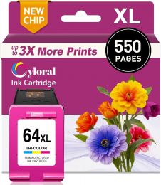 Cyloral 64XL Color Ink Cartridge for Hp 64 Ink