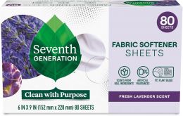 Seventh Generation Dryer Sheets Laundry, Bundle of 4