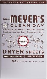 MRS. MEYER'S CLEAN DAY Dryer Sheets 80 ct, Bundle of 3