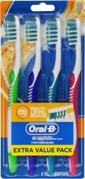 Oral-B Oral B Complete Deep Clean Toothbrush 1count, Bundle of 4