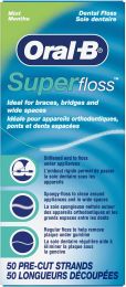 Oral-B Super Floss Pre-Cut Strands, Bundle of 9