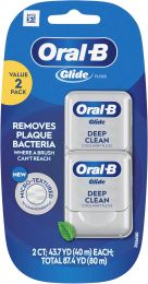 Oral-B Glide Deep Clean Cool Mint Dental Floss 2 Pack, Bundle of 3