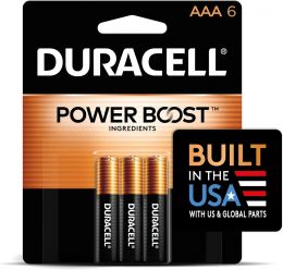 DURACELL Coppertop AAA Batteries 6 Count, Bundle of 3