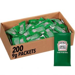 HEINZ Relish Single Serve Packet (0.3 oz Packets Pack of 200, 0.3 oz