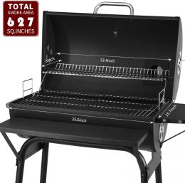 DNKMOR Charcoal Grill Outdoor BBQ Grill 30INCH Barrel Charcoal 30INCH