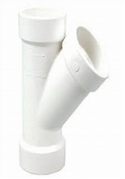 4 in. 45 Degree PVC DWV SXS Wye (Each)